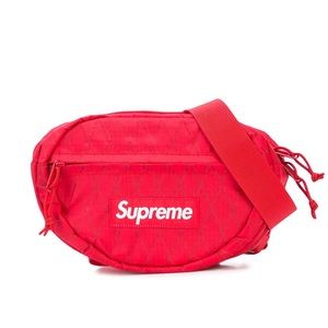 AUTHENTIC SUPREME red waist bag